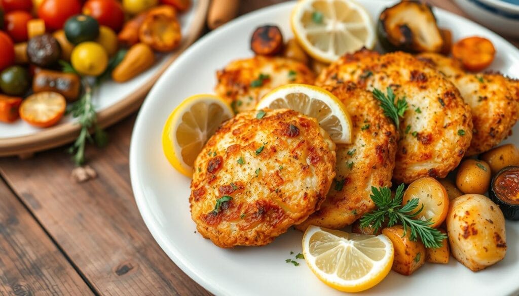 Baked chicken cutlet