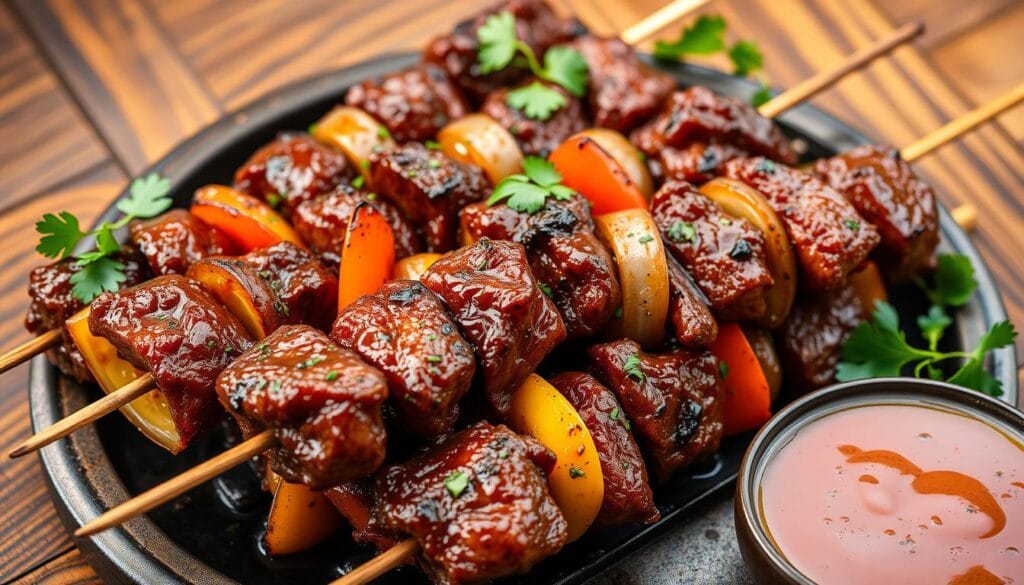 Beef skewers