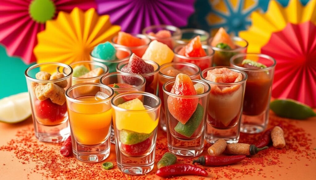 Spicy candy shots