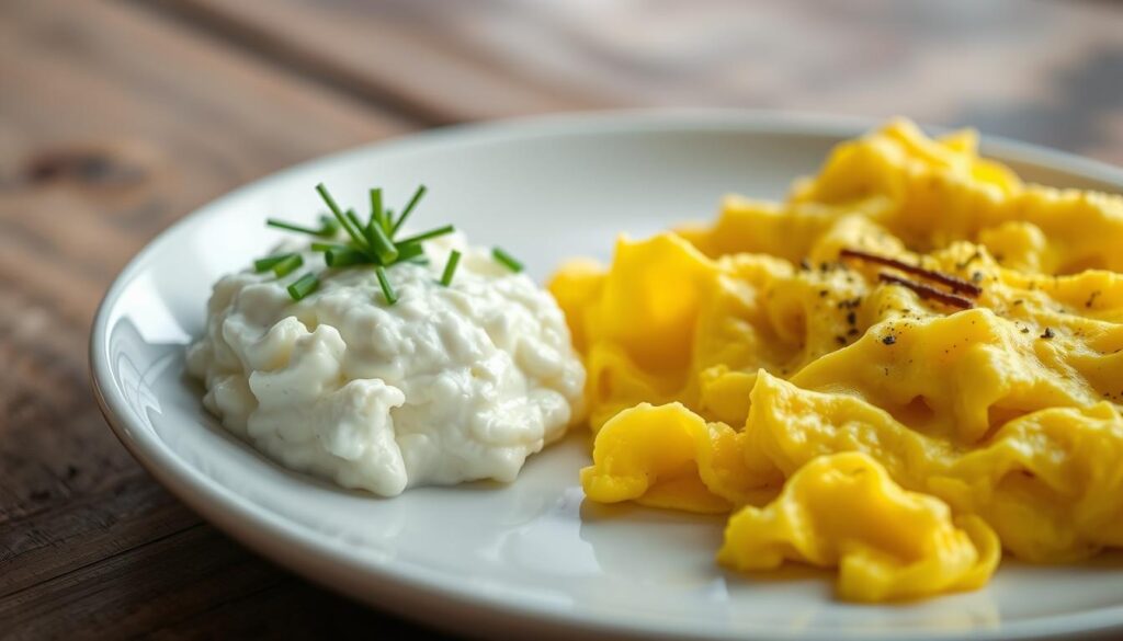 cottage cheese and eggs