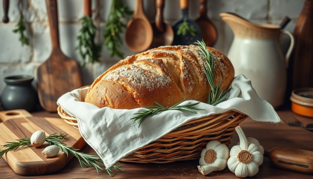 Rustic Italian Bread Storage